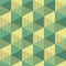Seamless 3d Cube Pattern. Abstract Minimalistic Background. Vector Regular Geometric Texture