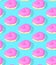 Seamless 3d rendern isometric pattern.  Minimal design. Donuts Heart, sweet candy shop, Valentine`s Day, party concept