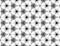 Seamless absract black and white textured pattern with kaleidoscope effect