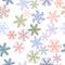 Seamless abstract background with close-up of snow. Digital, wallpaper, style & messy.