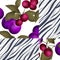 Seamless abstract berry pattern