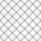 Seamless abstract black and white circle grid pattern - simple halftone vector background graphic