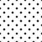 Seamless abstract black and white dot pattern - simple halftone vector background graphic from circles