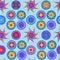 Seamless abstract cheerful colorful pattern