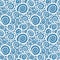 Seamless abstract curly wave pattern