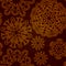 Seamless abstract dark red pattern with lace snowflakes