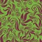 Seamless abstract floral twirl pattern