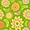 Seamless abstract flowers pattern