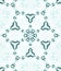 Seamless abstract frost pattern white turquoise
