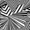 Seamless abstract geometric background pattern, with triangles, lines, paint strokes and splashes, black and white