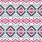 Seamless abstract geometric ornament with wide patterned stripes