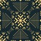 Seamless abstract geometric pattern with flourish elements