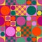 Seamless abstract geometric pop art background pattern, retro/vintage sixties style,