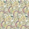 Seamless abstract hand-drawn pattern, steampunk