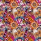 Seamless abstract hand-drawn pattern, steampunk