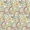 Seamless abstract hand-drawn pattern, steampunk background
