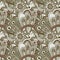 Seamless abstract hand-drawn pattern, steampunk background