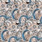 Seamless abstract hand-drawn pattern, steampunk background