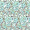 Seamless abstract hand-drawn pattern, steampunk background
