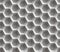 Seamless abstract honeycomb background - hexagons. Color gray with shadows.