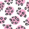 Seamless abstract leopard pattern. Fashion print, textile