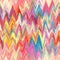 Seamless abstract painted brushed chevron texture. Rainbow bright material pattern background. Boho summer vibrant