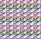 Seamless abstract pattern with bicycle rows