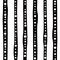 Seamless abstract pattern of black shabby lines and white dots or spots on white