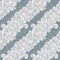 Seamless abstract pattern. Curly waves and spirals on cristal ice background.