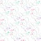 Seamless abstract pattern with pink and blue sharp stars on white background. Vector illustration. Vector fireworks illustration.