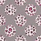 Seamless abstract polka dot pattern with leopard print