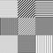 Seamless abstract striped patterns vector