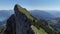 Seamless aerial of Schafberg summit, Upper Austria