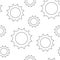 Seamless Aesthetic Pattern with Cute Suns