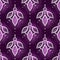 Seamless Aesthetic Pattern with Textured Background and Deco Elements