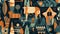 Seamless Africa Abstract Geometric Shapes Pattern