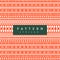 Seamless african pattern. Hand drawn horizontal stripes. Bright Orange print for your textiles.