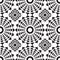 Seamless African Triangle Design Pattern in Black and White