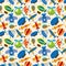 Seamless airplane pattern