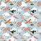 Seamless airplane pattern