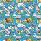 Seamless airplane pattern