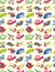 Seamless airplane pattern