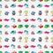 Seamless airplane pattern