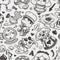 Seamless alice in wonderland pattern