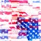 Seamless American Flag Collage Design