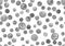 Seamless ancient coins pattern with white background for textile print.