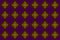 Seamless ancient retro fabric pattern, wavy flowers, golden brown and purple, Thai fabric pattern and for the background