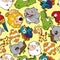 Seamless animal pattern