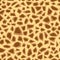 Seamless animal pattern. Imitation print of skin of giraffe. Brown spots on beige background.