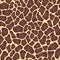 Seamless animal print with red-brown spots on a beige background, giraffe skin, vector